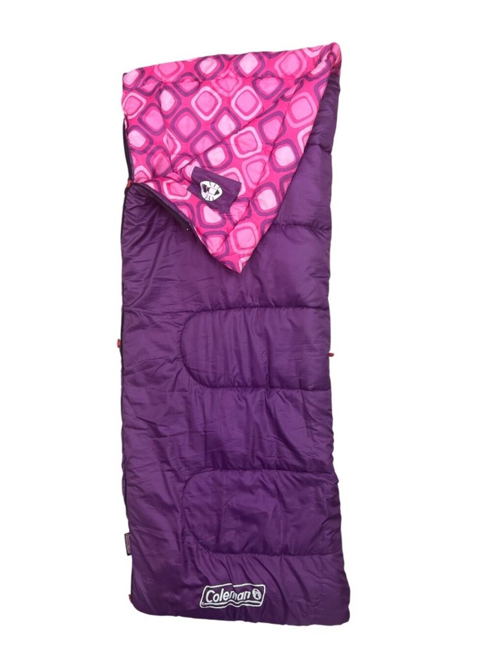 Coleman Plum Fun 45 Degrees Kids Youth Girls Sleeping Bag Camp Sleepover 66"x26"